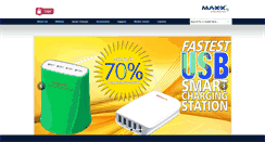 Desktop Screenshot of maxxmobile.in